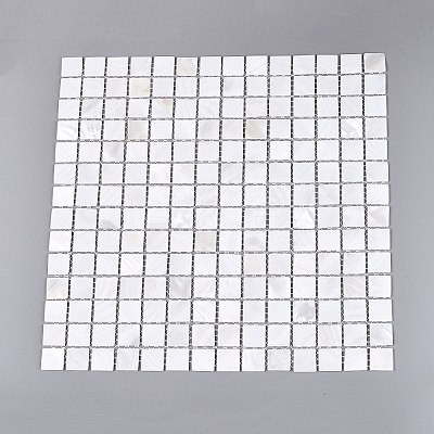 Natural Freshwater Shell Mosaic Tile Cabochons SHEL-Q029-05C-1
