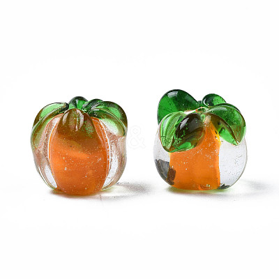 Autumn Theme Handmade Lampwork Beads X-LAMP-N029-004-1