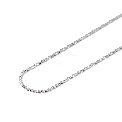 Non-Tarnish 304 Stainless Steel Serpentine Chain Necklace for Men Women NJEW-G076-01C-P-1