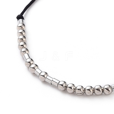 Unisex Adjustable Morse Code Bracelets BJEW-JB05011-03-1