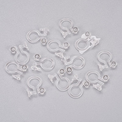 Clear Plastic Clip-on Earring Converter LS-X-KY-P005-01-1