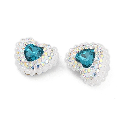 Polymer Clay Glass Rhinestone Beads CLAY-NH0001-13-1