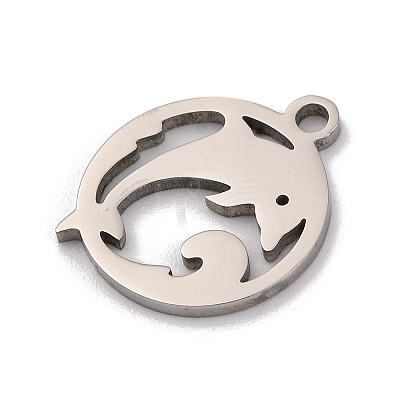 Non-Tarnish 201 Stainless Steel Charms STAS-U016-06P-01-1