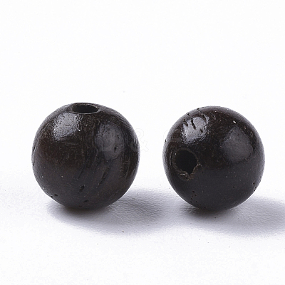 Natural Wood Beads WOOD-S666-6mm-02-1