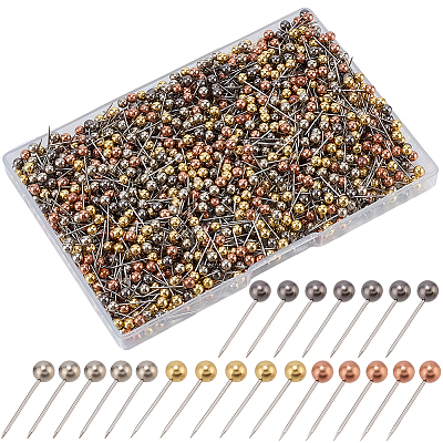1Set 201 Stainless Steel Ball Head Pins DIY-SP0007-91M-1