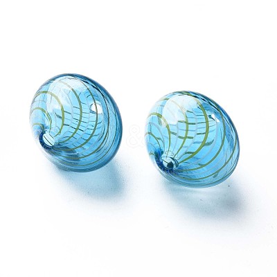 Transparent Handmade Blown Glass Globe Beads GLAA-T012-45-1