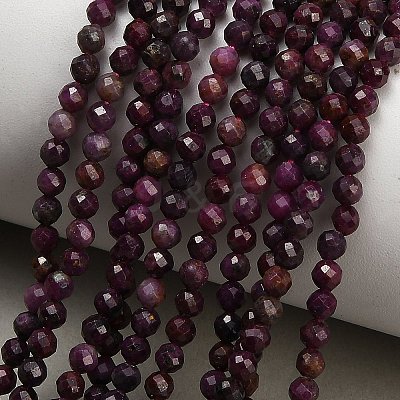Natural Ruby Beads Strands GG-CBA77FB-B09-3mm-1