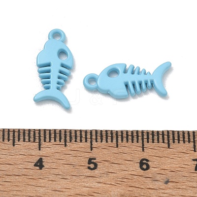 Spray Painted Alloy Pendants AL-CBA5D51-01F-1