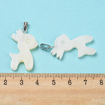 Natural Freshwater Shell Pendants PALLOY-Q462-05P-1