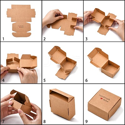 Kraft Paper Gift Box CON-L014-E02-1