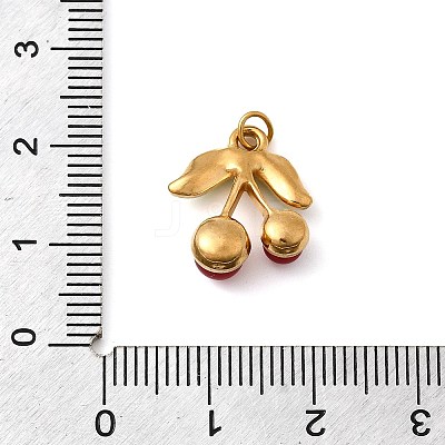304 Stainless Steel Glass Pendants STAS-B093-28G-1
