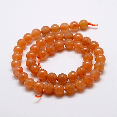 Natural Red Aventurine Bead Strands X-G-P257-03-6mm-1