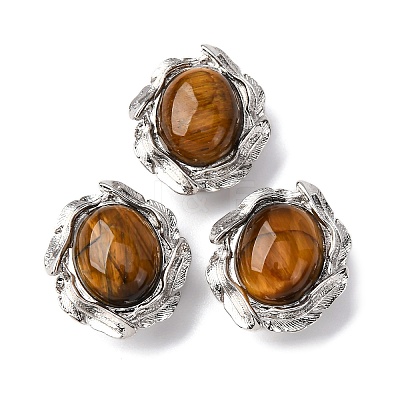 Natural Tiger Eye Oval Multi-Strand Links G-G207-02P-07-1