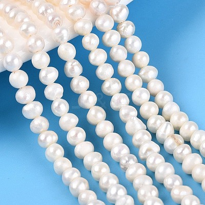 Natural Cultured Freshwater Pearl Beads Strands PEAR-N013-03E-01-1
