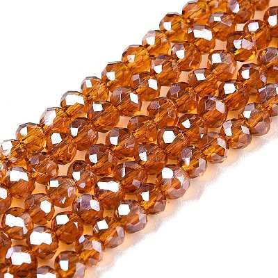 Electroplate Glass Beads Strands EGLA-A044-T3mm-A04-1