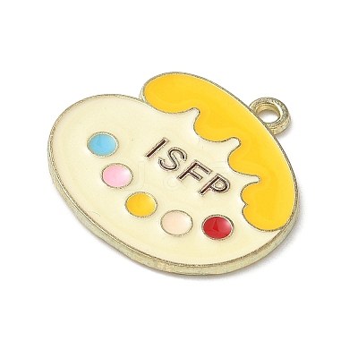 MBTI Theme Alloy Enamel Pendants ENAM-I083-01G-03-1