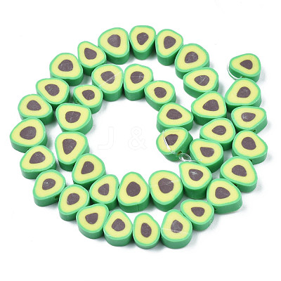 Handmade Polymer Clay Bead Strands CLAY-S091-004A-02-1