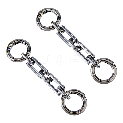 2Pcs Zinc Alloy Bag Extender Cable Chains FIND-FI0001-03B-1