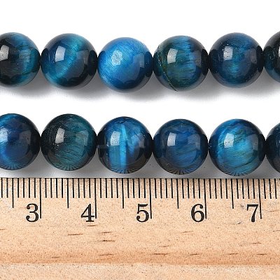 Natural Tiger Eye Beads Strands G-K203-87-10mm-1