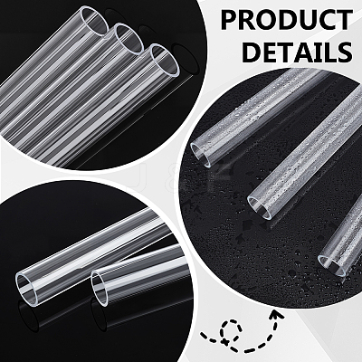 Acrylic Round Tube LS-DIY-WH0899-672B-1