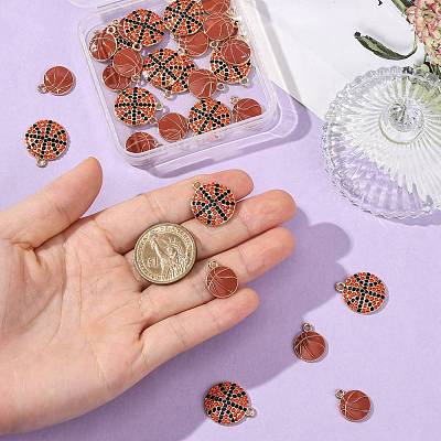 Alloy Enamel Pendants FIND-FS0005-04C-1