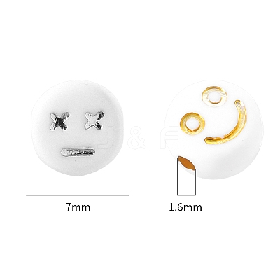 Opaque White Acrylic Beads MACR-YW0001-21B-1
