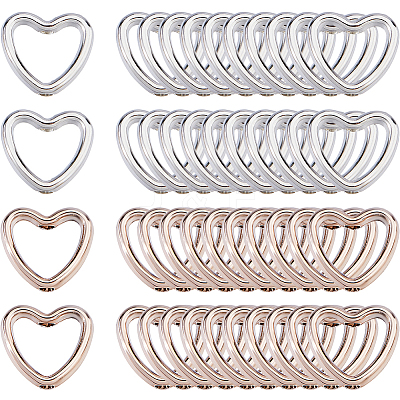 200Pcs 2 Coloes Plastic Bead Frame KY-FH0001-47-1