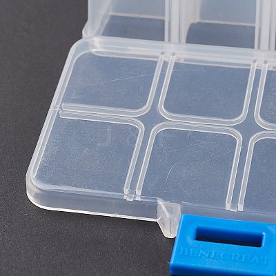 (Defective Closeout Sale: Scratch Mark) Plastic Bead Storage Containers CON-XCP0007-15-1