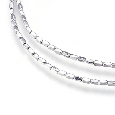 Electroplate Non-magnetic Synthetic Hematite Beads Strands G-I208-21-B-1