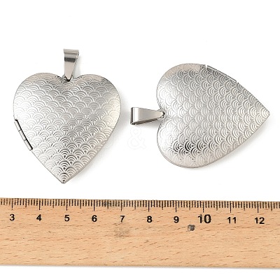 316 Stainless Steel Locket Pendants STAS-K321-27P-1