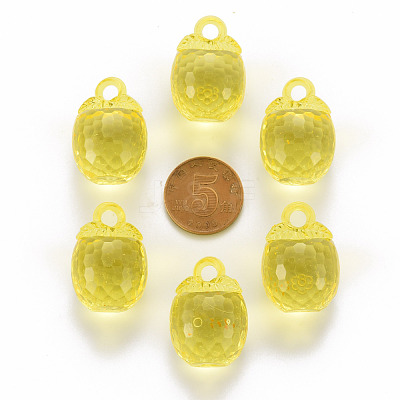 Autumn Theme Transparent Acrylic Pendants TACR-T024-04B-916-1