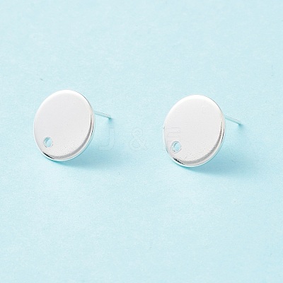 201 Stainless Steel Stud Earring Findings STAS-P308-09B-S-1