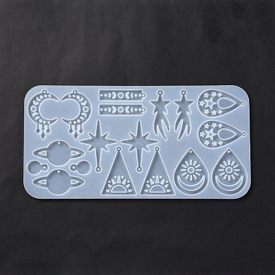 DIY Astronomical Pendant Silicone Molds DIY-F134-07-1