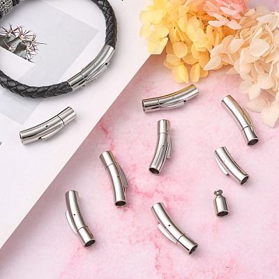 Tarnish Resistant 304 Stainless Steel Bayonet Clasps STAS-I013-5mm-1