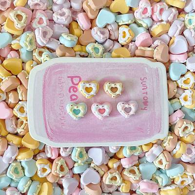 Opaque Resin Cabochons RESI-H166-25C-1
