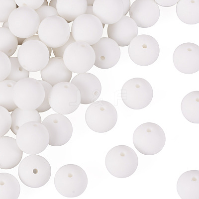 50Pcs Food Grade Eco-Friendly Silicone Beads SIL-TA0002-89A-1