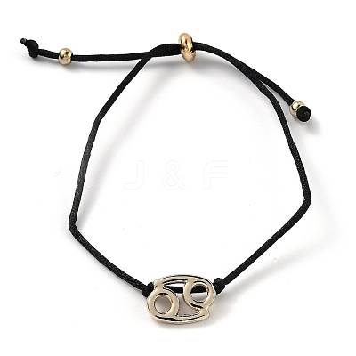 Adjustable Polyester Cord Slider Bracelets LS-BJEW-H540-A08-G-1