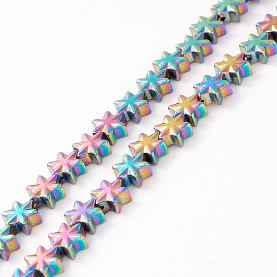 Electroplate Synthetic Non-magnetic Hematite Beads G-I317-03H-1