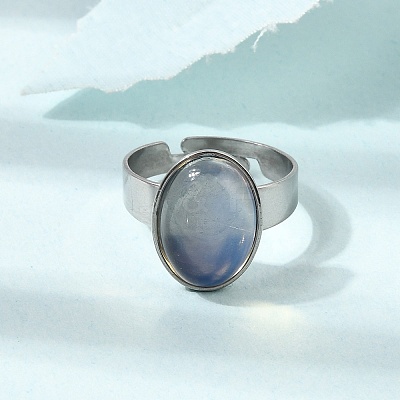 Adjustable 304 Stainless Steel Finger Rings for Women GG-CBA7994-04P-1