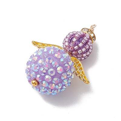 Seed Beads Alloy Pendants PALLOY-MZ00284-1
