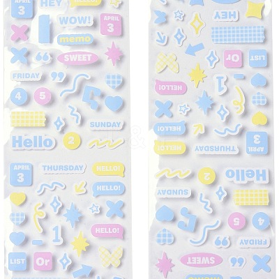 PET Plastic Stickers DIY-H168-01B-1