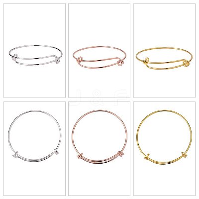 Adjustable Brass Bangles Making BJEW-BC0002-03-1