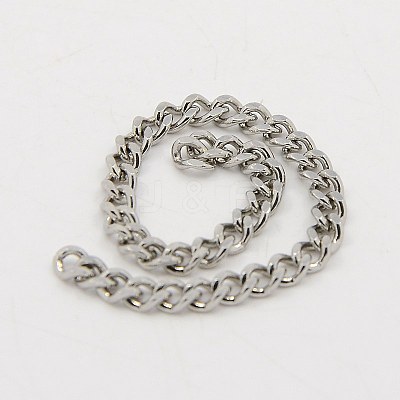 Tarnish Resistant 304 Stainless Steel Twisted Chains CHS-K001-20B-1