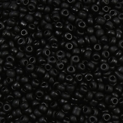 Frosted Opaque 8/0 Glass Seed Beads SEED-R029-3mm-A07-1