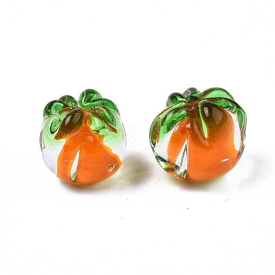 20Pcs Autumn Theme Handmade Lampwork Beads LAMP-FP0001-09-1