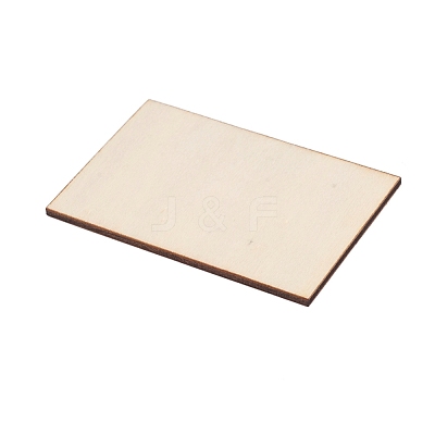 Rectangle Unfinished Wood Slices DIY-WH0166-32A-1