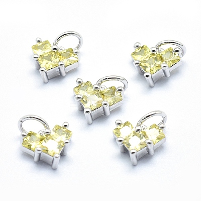 Brass Charms ZIRC-J040-29P-02-NR-1