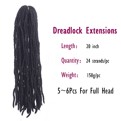 Dreadlock Extensions LS-OHAR-G005-13A-1