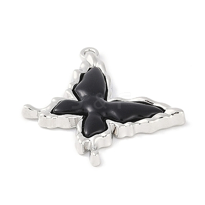 Rack Plating Alloy Enamel Pendants PALLOY-F018-12P-01-1