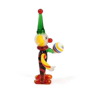 Handmade Lampwork Clown Display Decorations LAMP-Q005-12A-1